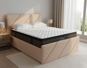 NZ Made Zest Bed Frame + SleepTime Pocket Pillowtop Mattress - Detail View | Furniture World NZ