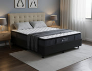 SleepTime Pocket Pillowtop Mattress + NZ Made Snooz Bed Base - Detail View | Furniture World NZ