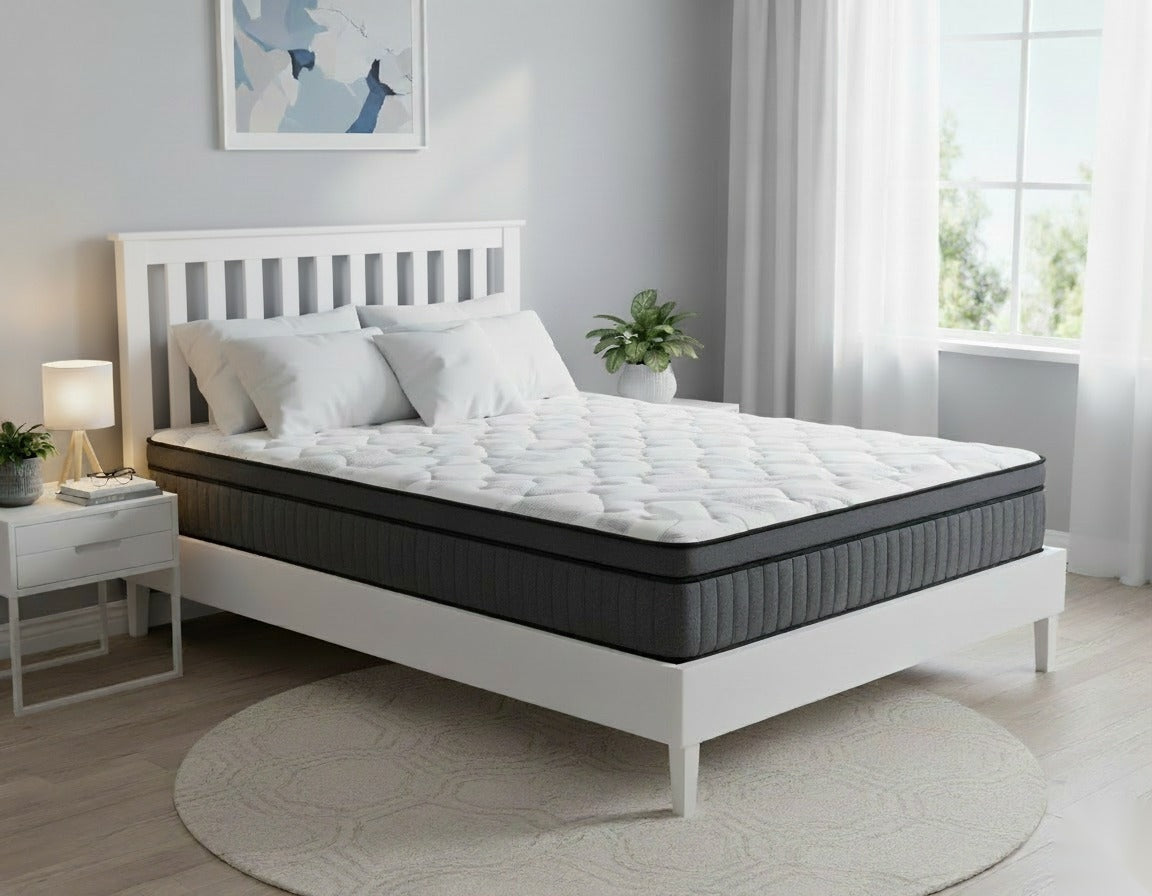 NestHeaven Bed Frame +ZBox Pocket Spring with Euro Top Mattress | Furniture World Auckland