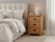 Richard 3 Drw Bedside - Detail View | Furniture World NZ