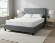 Sleeptime  Bed Frame Linen Grey - Detail View | Furniture World NZ