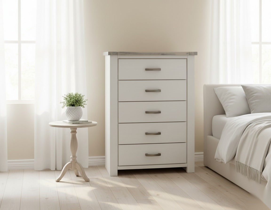 UrbanNest 5 Drw Slimboy - Detail View | Furniture World NZ