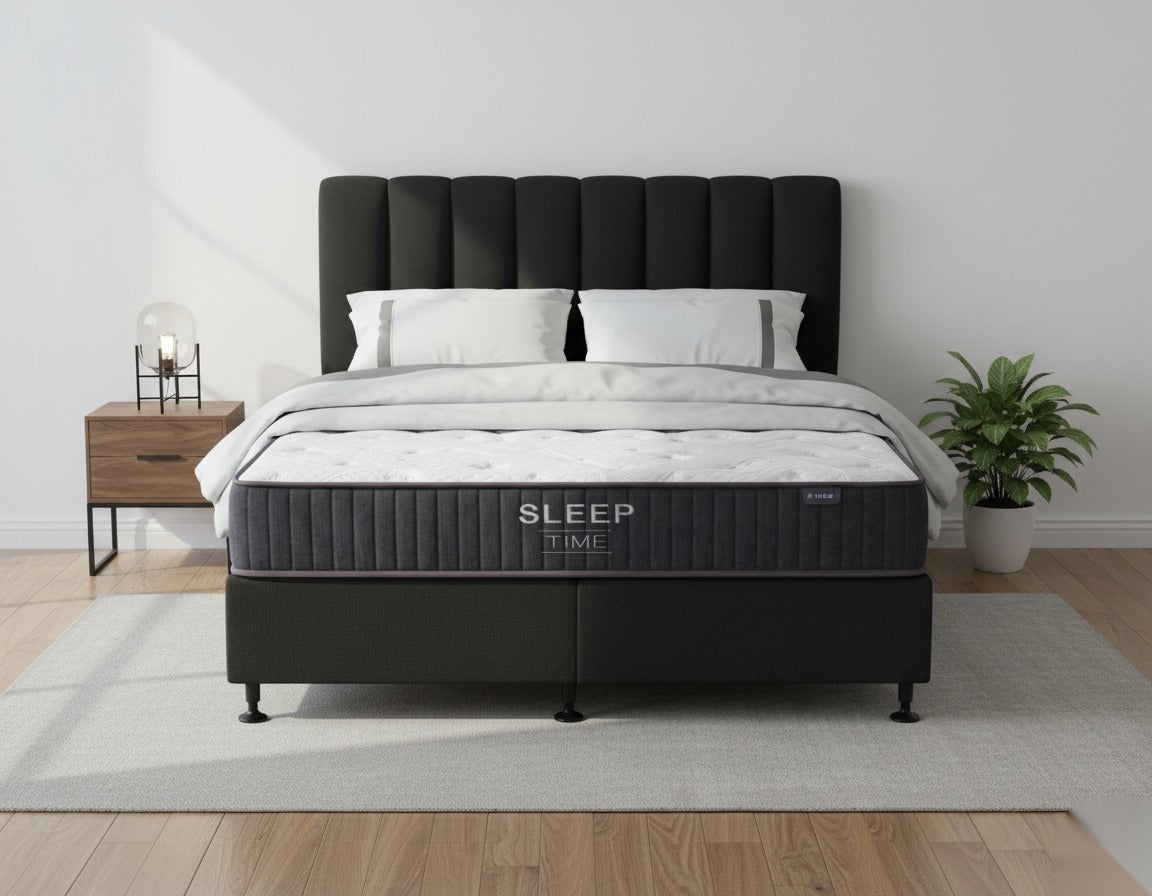 SleepTime X-Firm Mattress + NZ Made Eco Bed Base - Detail View | Furniture World NZ