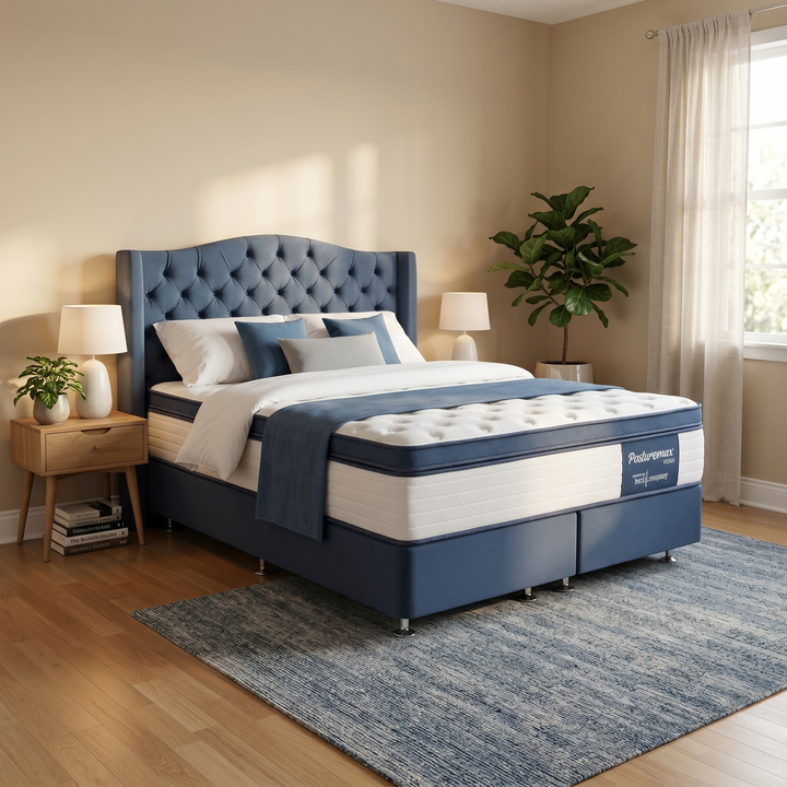 Posturemax Plush Mattress + Base - lifestyle