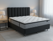 SleepMax Pocket Pillow Top  Mattress + NZ Made Eco Bed Base - Detail View | Furniture World NZ
