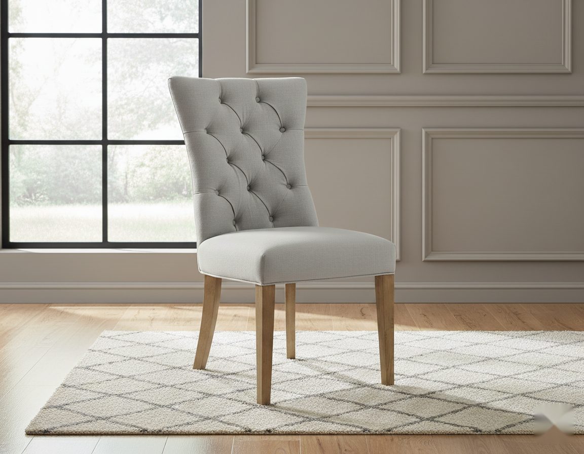 Textra Dining Chairs Set of 2 Grey - Detail View | Furniture World NZ