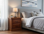 Serena 2 Drw Bedside - Detail View | Furniture World NZ