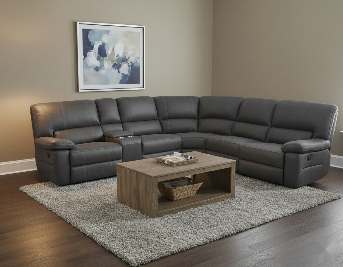 OSLO Corner modular with 3 Recliners: LOU-JET - Detail View | Furniture World NZ