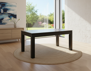 Solid Wood Dining Table Black - Detail View | Furniture World NZ