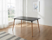 Thrifty 1.2M Dining Table Black - Detail View | Furniture World NZ