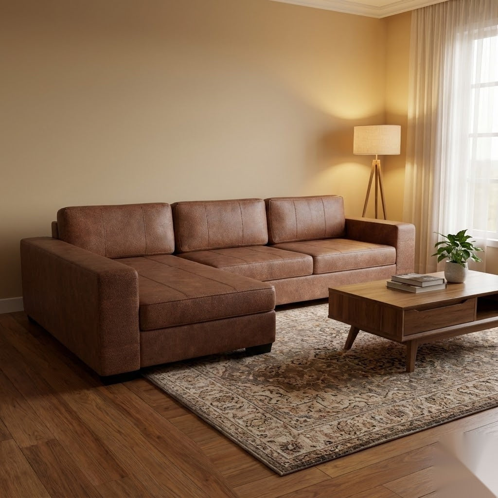 NZ Made Evoque Long-Arm with Chaise Corner Sofa | Furniture World Auckland