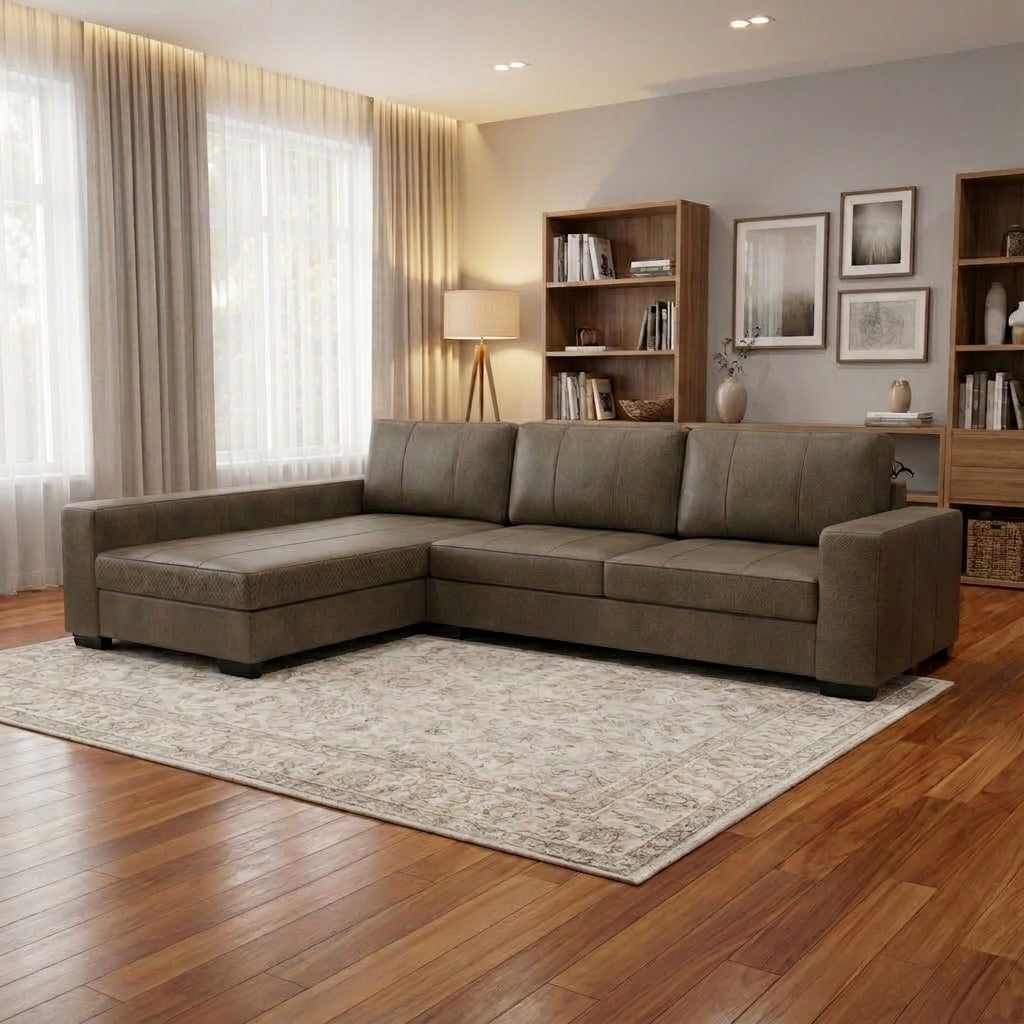NZ Made Evoque Long-Arm with Chaise Corner Sofa | Furniture World Auckland