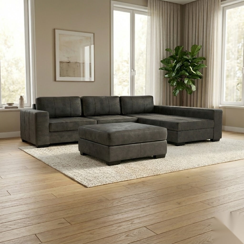 NZ Made Evoque Long-Arm with Chaise Corner Sofa | Furniture World Auckland