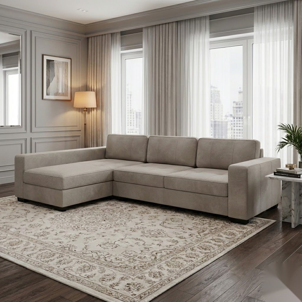 NZ Made Evoque Long-Arm with Chaise Corner Sofa | Furniture World Auckland