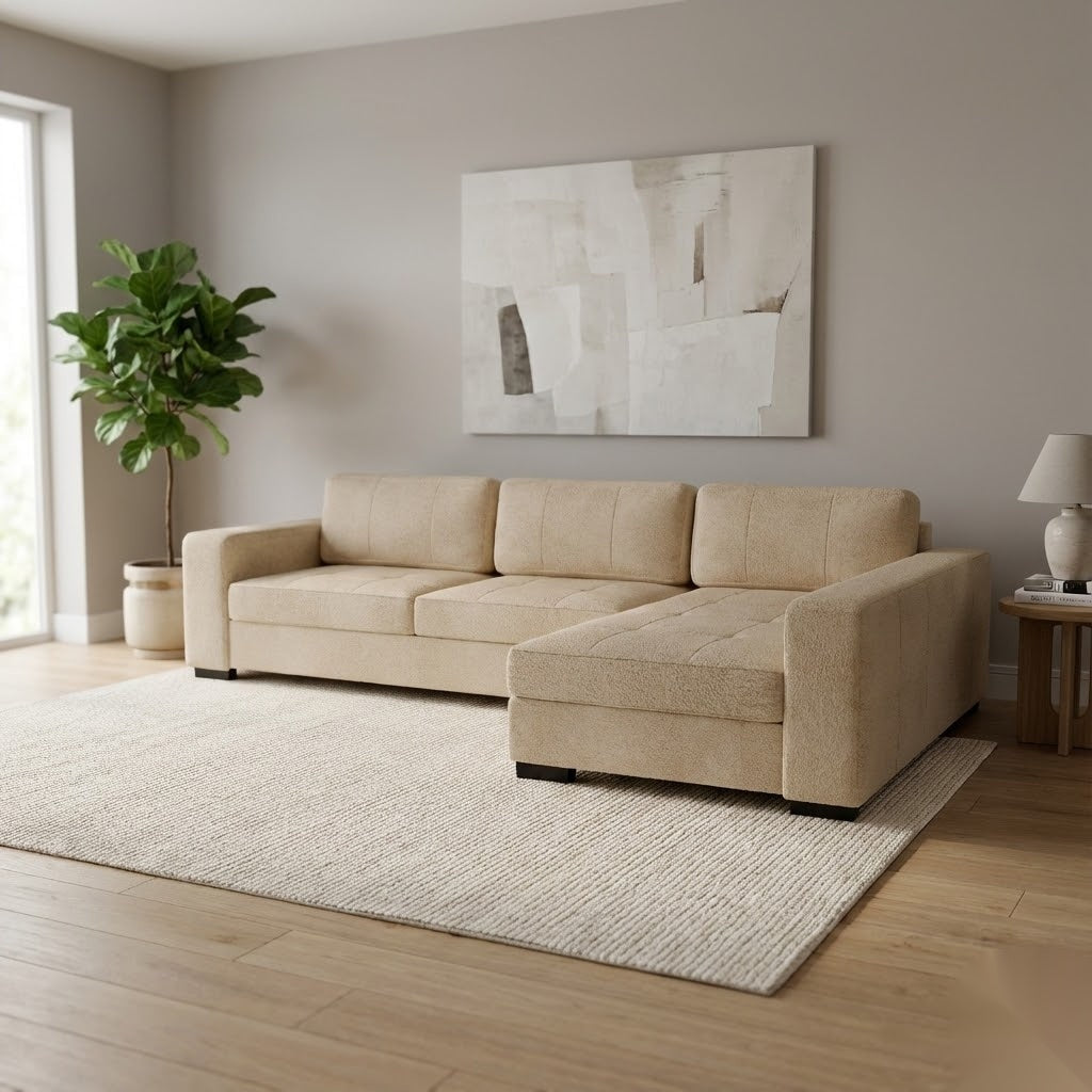 NZ Made Evoque Long-Arm with Chaise Corner Sofa | Furniture World Auckland