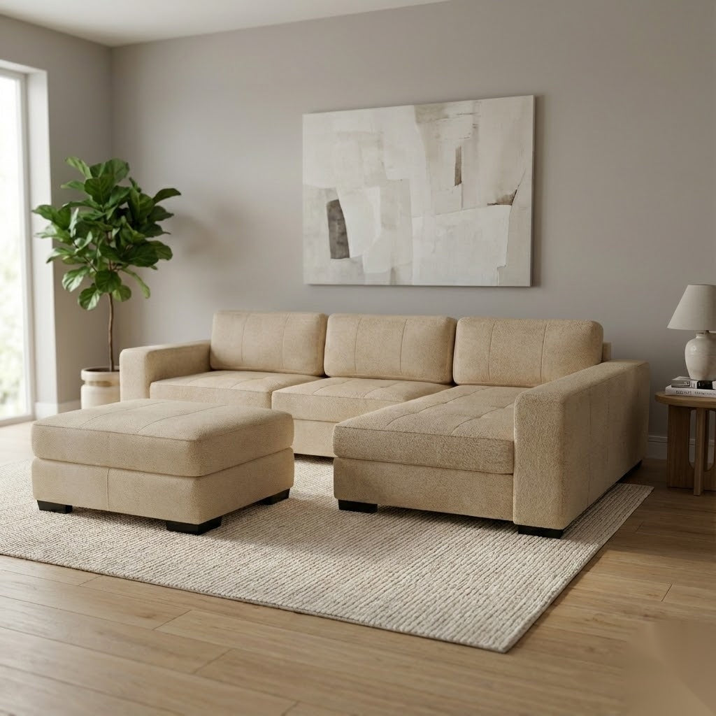 NZ Made Evoque Long-Arm with Chaise Corner Sofa | Furniture World Auckland