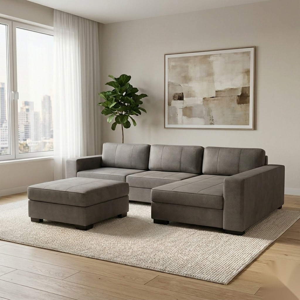 NZ Made Evoque Long-Arm with Chaise Corner Sofa | Furniture World Auckland