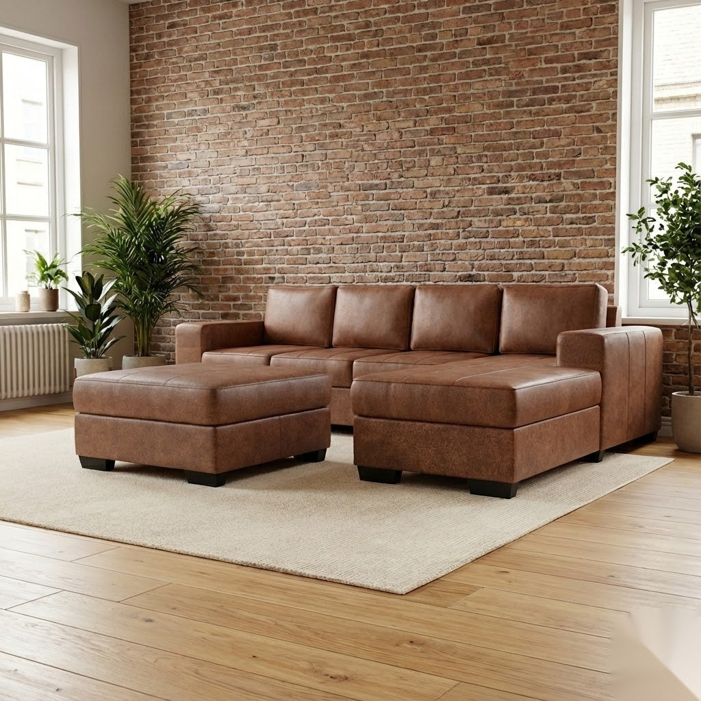 NZ Made Evoque 4 Seater with Chaise Corner Sofa | Furniture World Auckland