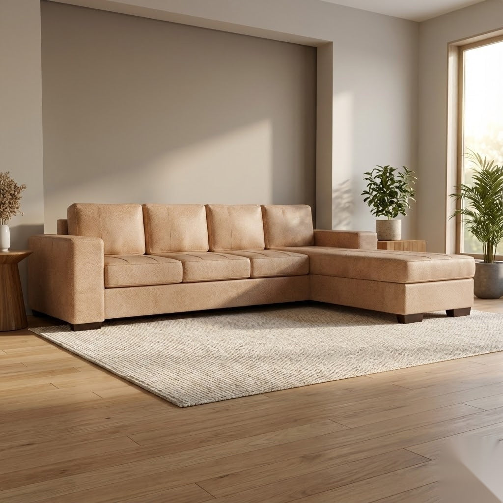 NZ Made Evoque 4 Seater with Chaise Corner Sofa | Furniture World Auckland