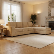 NZ Made Evoque 4 Seater with Chaise Corner Sofa | Furniture World Auckland