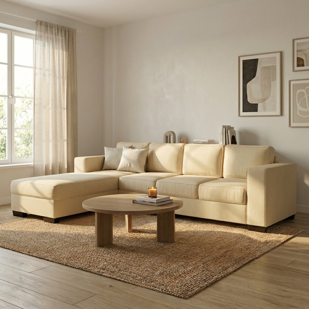 Kiwi Comfort NZ Made 4-Seater Corner Sofa with Chaise | Furniture World Auckland