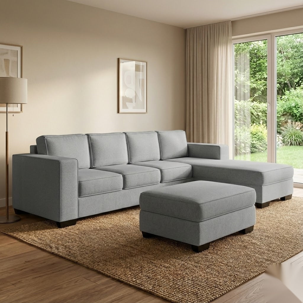 Kiwi Comfort NZ Made 4-Seater Corner Sofa with Chaise | Furniture World Auckland