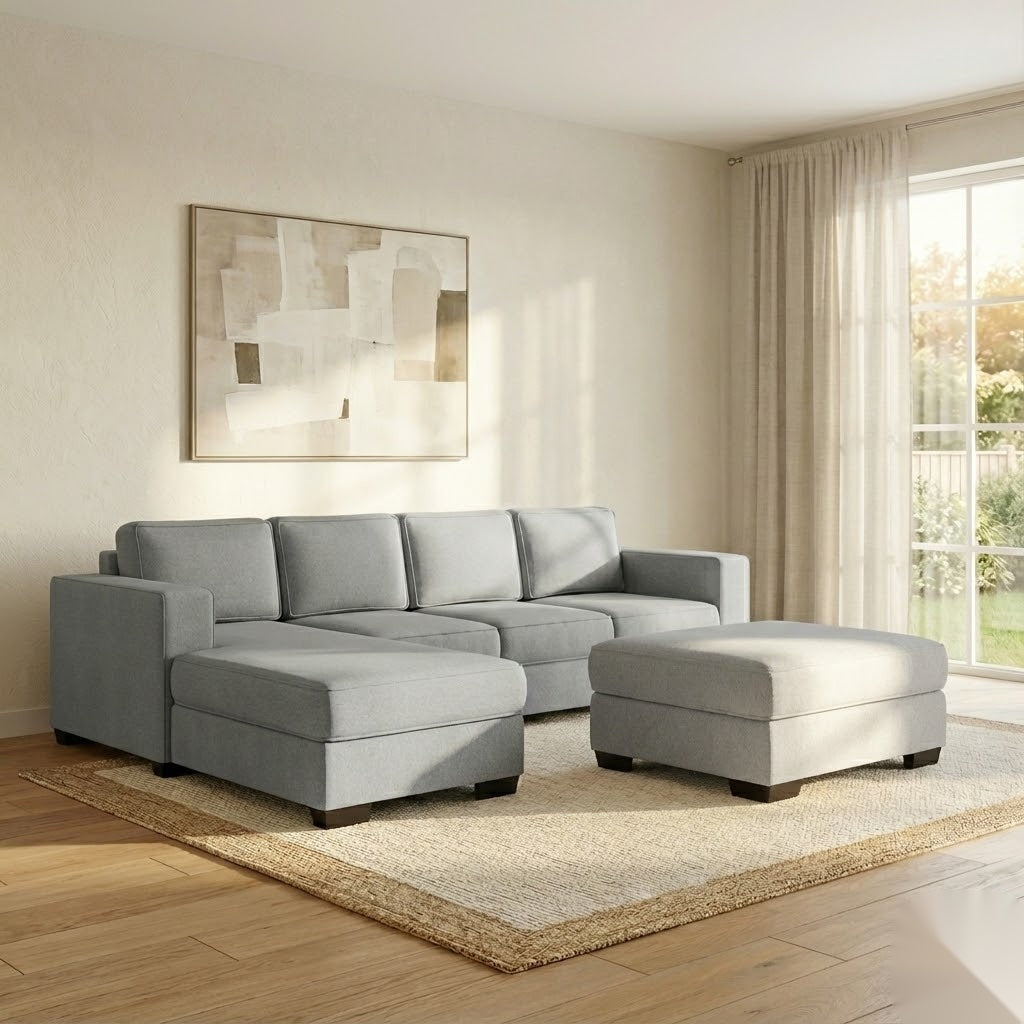 Kiwi Comfort NZ Made 4-Seater Corner Sofa with Chaise | Furniture World Auckland