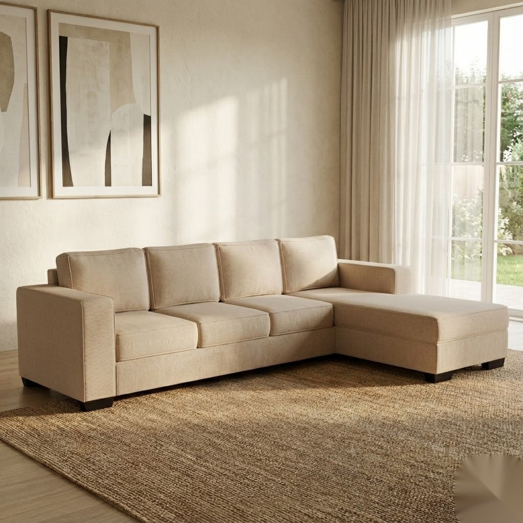 Kiwi Comfort NZ Made 4-Seater Corner Sofa with Chaise | Furniture World Auckland