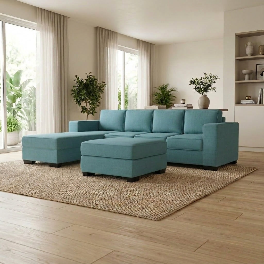 Kiwi Comfort NZ Made 4-Seater Corner Sofa with Chaise | Furniture World Auckland