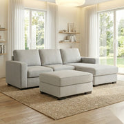 NZ Made Kiwi Comfort 3 Seater with Chaise Corner Sofa | Furniture World Auckland