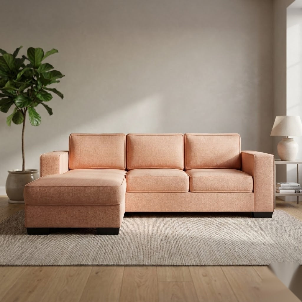 NZ Made Kiwi Comfort 3 Seater with Chaise Corner Sofa | Furniture World Auckland