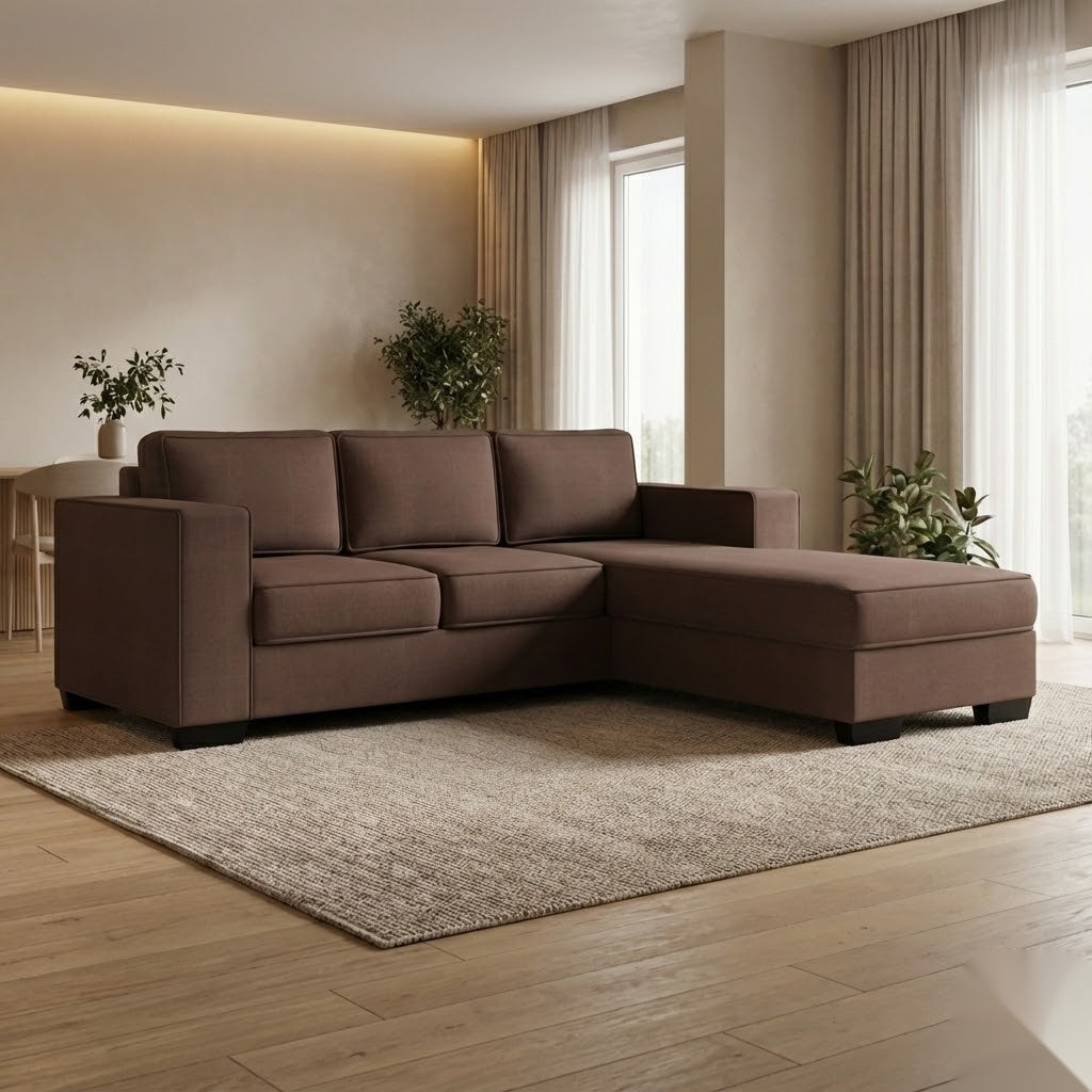 NZ Made Kiwi Comfort 3 Seater with Chaise Corner Sofa | Furniture World Auckland