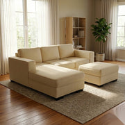 NZ Made Kiwi Comfort 3 Seater with Chaise Corner Sofa | Furniture World Auckland