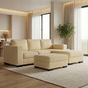 NZ Made Kiwi Comfort 3 Seater with Chaise Corner Sofa | Furniture World Auckland