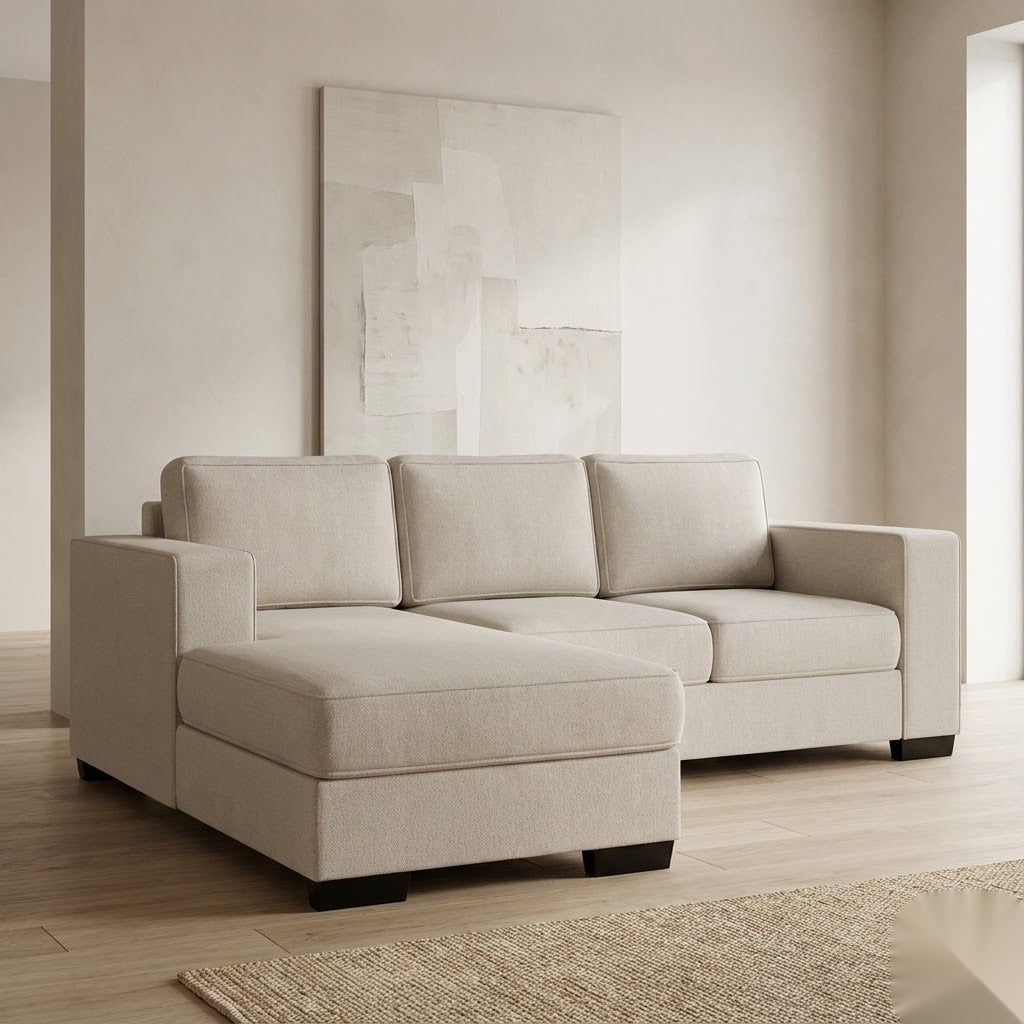 NZ Made Kiwi Comfort 3 Seater with Chaise Corner Sofa | Furniture World Auckland