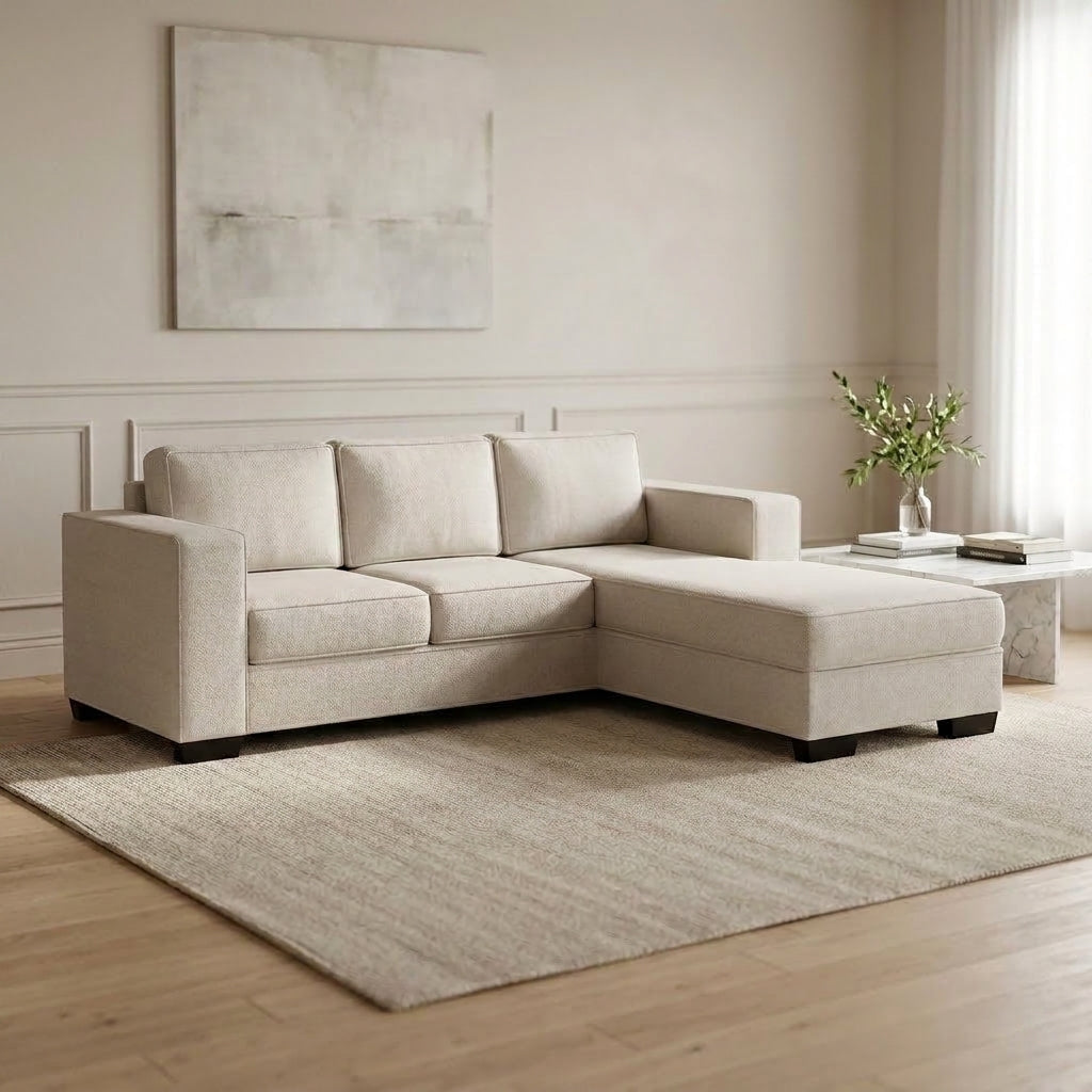 NZ Made Kiwi Comfort 3 Seater with Chaise Corner Sofa | Furniture World Auckland