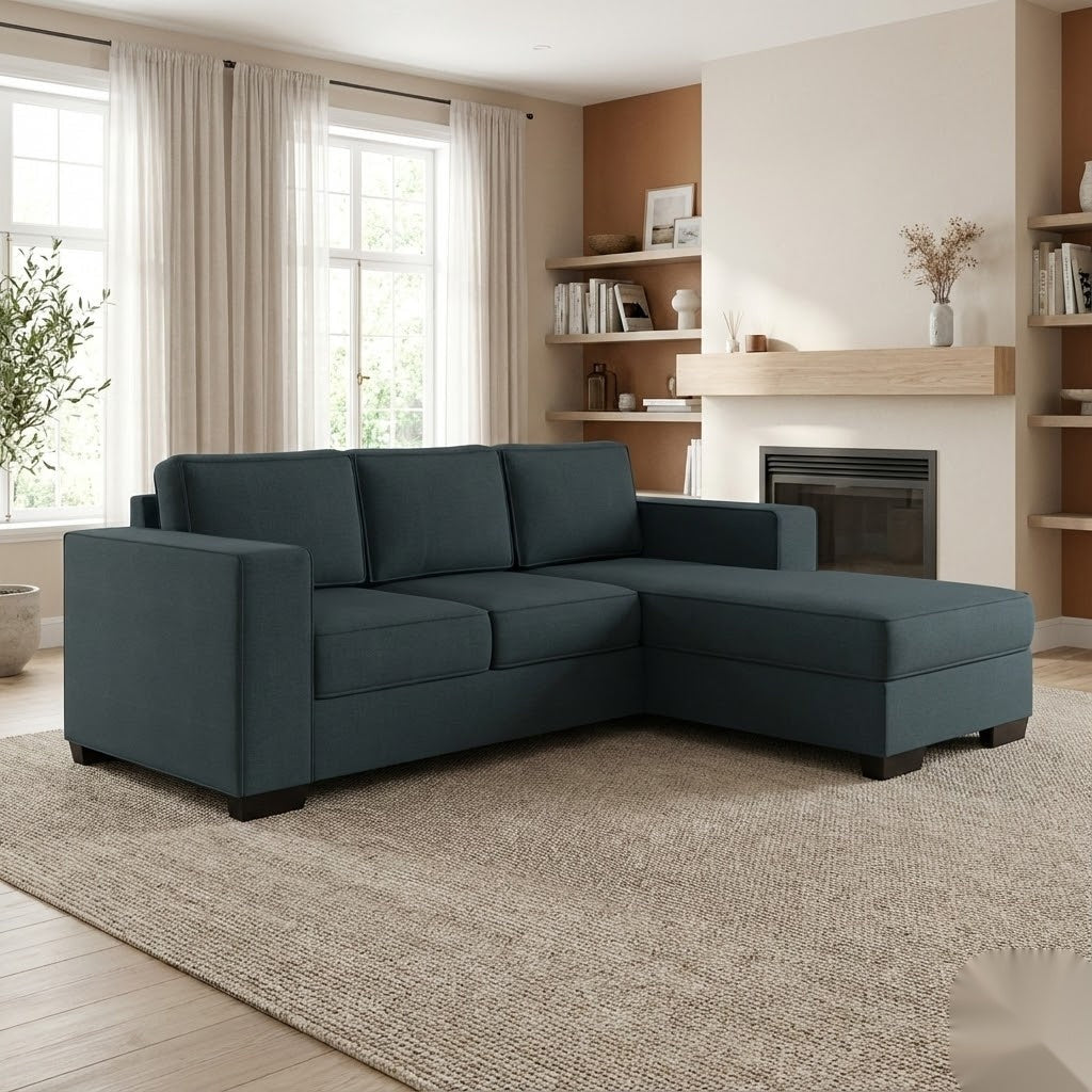 NZ Made Kiwi Comfort 3 Seater with Chaise Corner Sofa | Furniture World Auckland