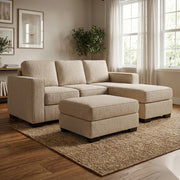 NZ Made Kiwi Comfort 3 Seater with Chaise Corner Sofa | Furniture World Auckland
