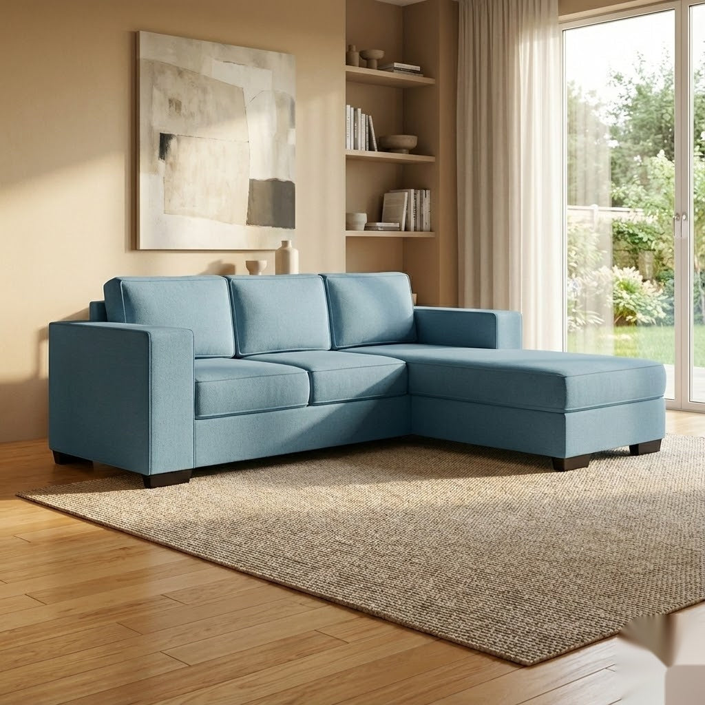 NZ Made Kiwi Comfort 3 Seater with Chaise Corner Sofa | Furniture World Auckland