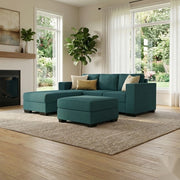 NZ Made Kiwi Comfort 3 Seater with Chaise Corner Sofa | Furniture World Auckland