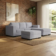 NZ Made Kiwi Comfort 3 Seater with Chaise Corner Sofa | Furniture World Auckland