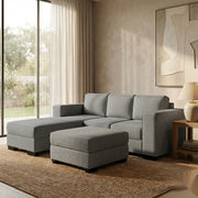 NZ Made Kiwi Comfort 3 Seater with Chaise Corner Sofa | Furniture World Auckland