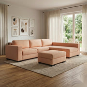 NZ Made Kiwi Comfort Long-Arm with Chaise Corner Sofa | Furniture World Auckland