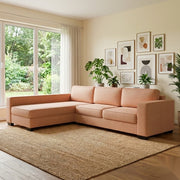 NZ Made Kiwi Comfort Long-Arm with Chaise Corner Sofa | Furniture World Auckland