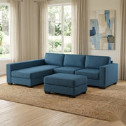 NZ Made Kiwi Comfort Long-Arm with Chaise Corner Sofa | Furniture World Auckland