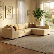 NZ Made Kiwi Comfort Long-Arm with Chaise Corner Sofa | Furniture World Auckland