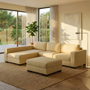 NZ Made Kiwi Comfort Long-Arm with Chaise Corner Sofa | Furniture World Auckland