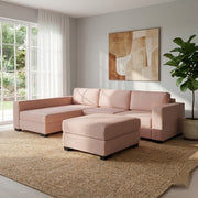 NZ Made Kiwi Comfort Long-Arm with Chaise Corner Sofa | Furniture World Auckland