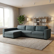 NZ Made Kiwi Comfort Long-Arm with Chaise Corner Sofa | Furniture World Auckland