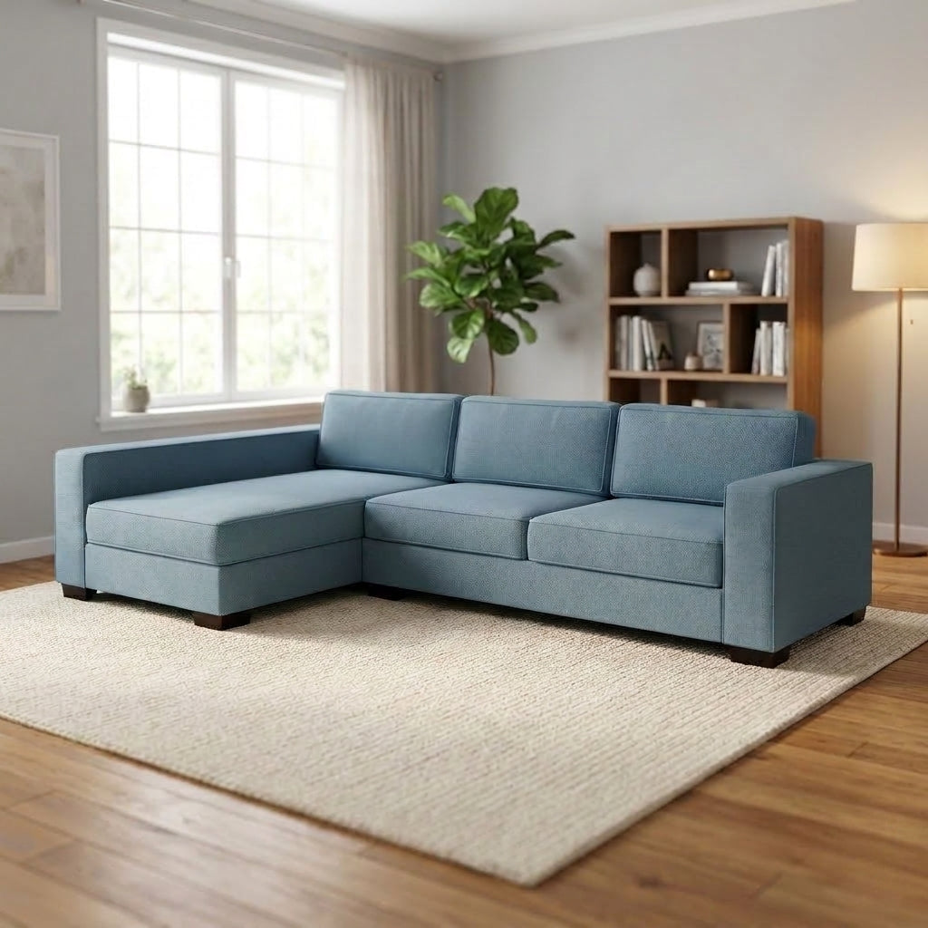 NZ Made Kiwi Comfort Long-Arm with Chaise Corner Sofa | Furniture World Auckland
